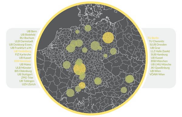 zur Seite OJS-Standorte im deutschsprachigen Raum Karte der Netzwerkpartner im deutschsprachigen Raum